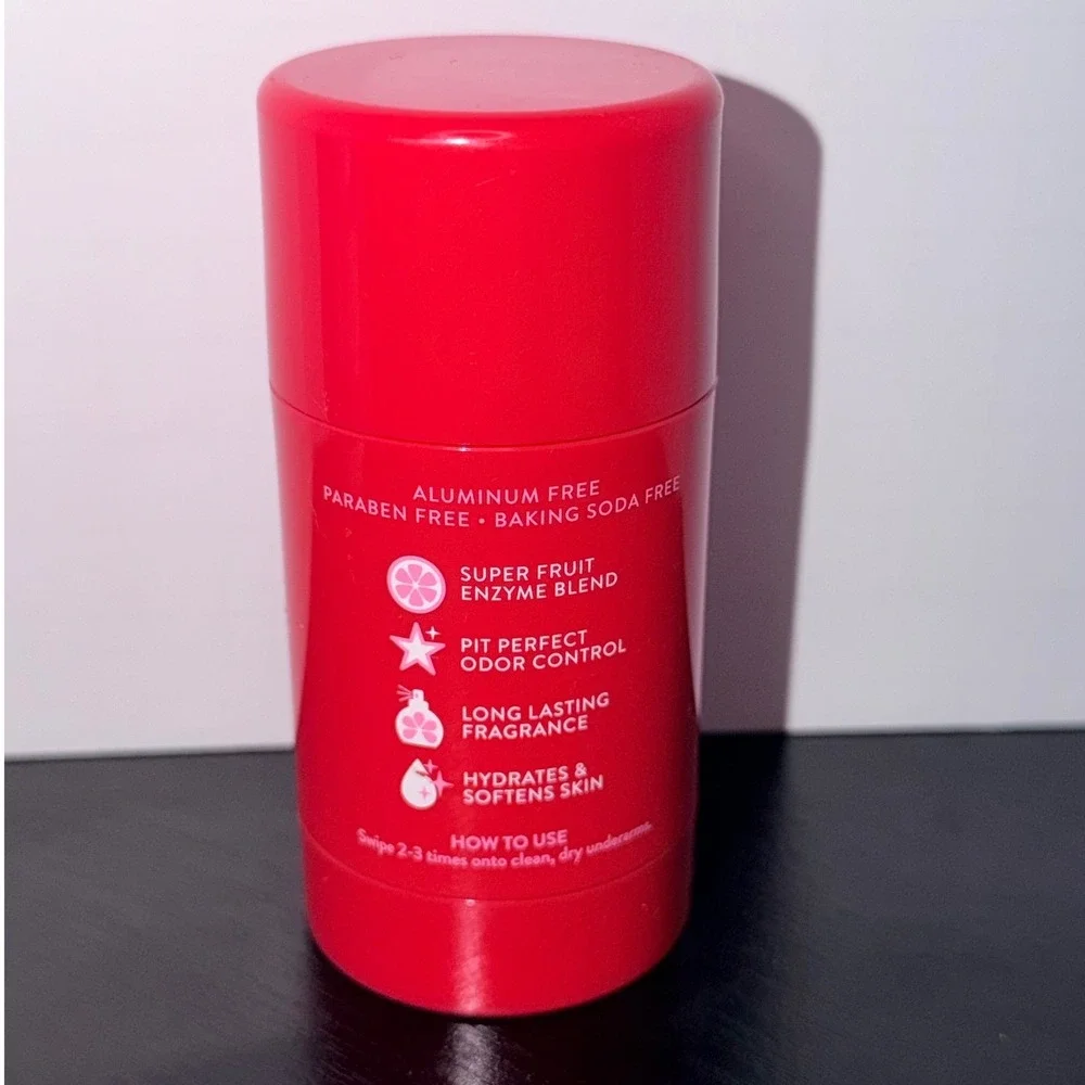 Juus Wild Cherry Deodorant Stick 2.6 oz Aluminum Paraben Baking Soda Free NEW
